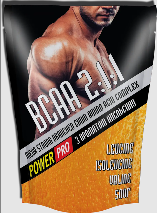 BCAA Mega Strong 2:1:1  Power Pro 500 g orange